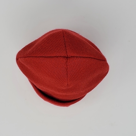 JUICY COUTURE RED AND GOLD "YES OUI CAN" BEANIE WINTER WARM COZY EMBROIDERY - Picture 5 of 11